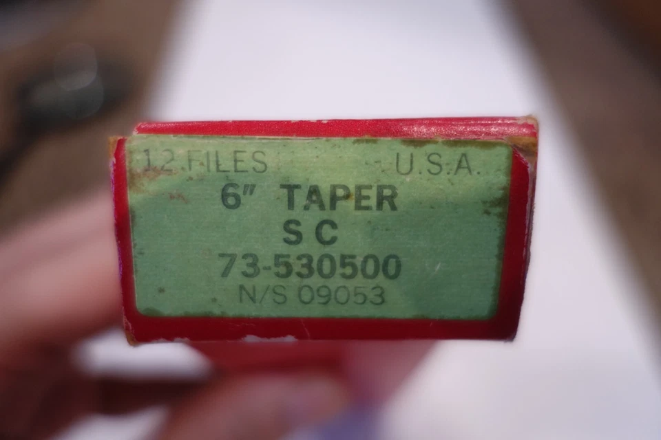 10 x Vintage Simonds Wallace Murray Taper S C 73-530500 Files 6" - Made in USA - Image 4 of 4