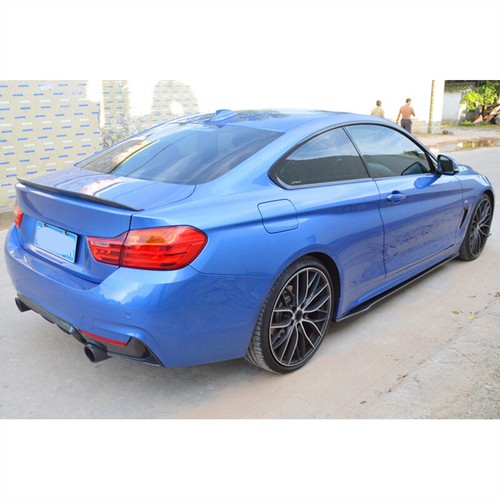 REAL CARBON Side Skirt Extension Lip Spoiler For BMW F32 F33 F36 M-Sport 2014-19 - Picture 7 of 12