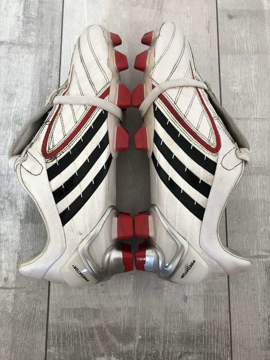 Adidas Predator Powerswerve TRX FG White Leather Football Adidas Predator Powerswerve TRX FG White Leather Football