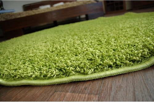CHEAP RUGS ROUND SHAGGY 5cm GREEN HIGH QUALITY nice in touch CARPETS MANY SIZE - Picture 8 of 8