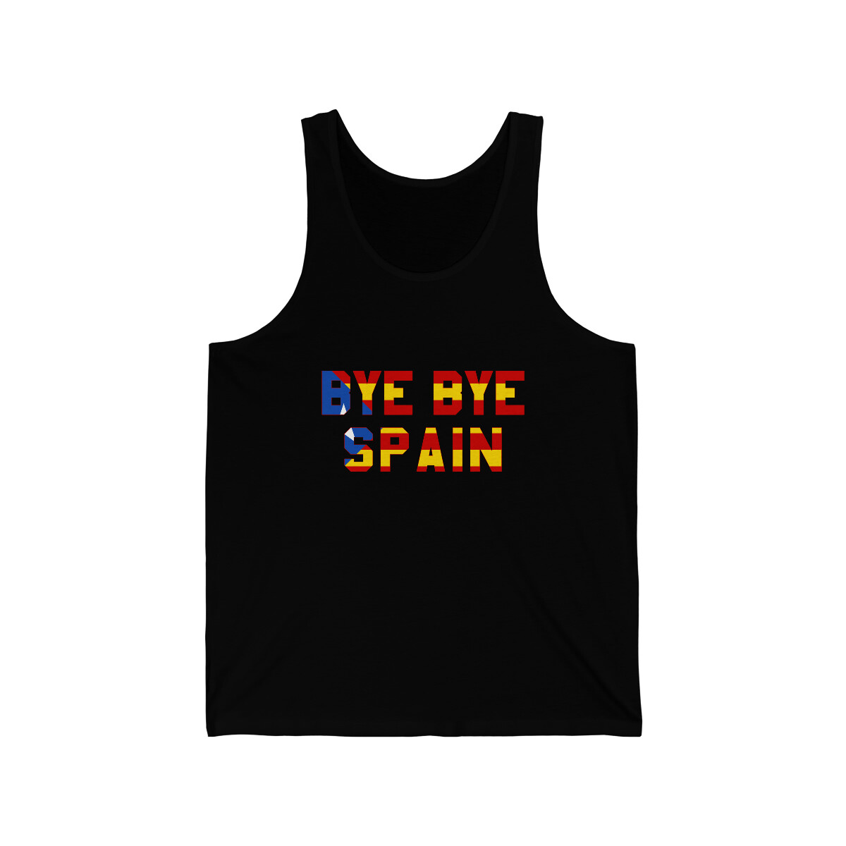 Camiseta sin mangas unisex Bye Bye España Cataluña Independencia