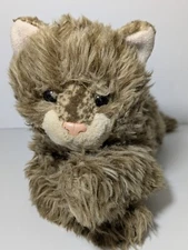 Russ Berrie Realistic Brown Cat Plush Stuffed Animal Toy Sierra Vintage VTG