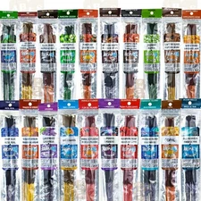 AromaBlu Hand Dipped 11" Incense Sticks, 10 Stick Packs, BUY 2 GET 4 FREE