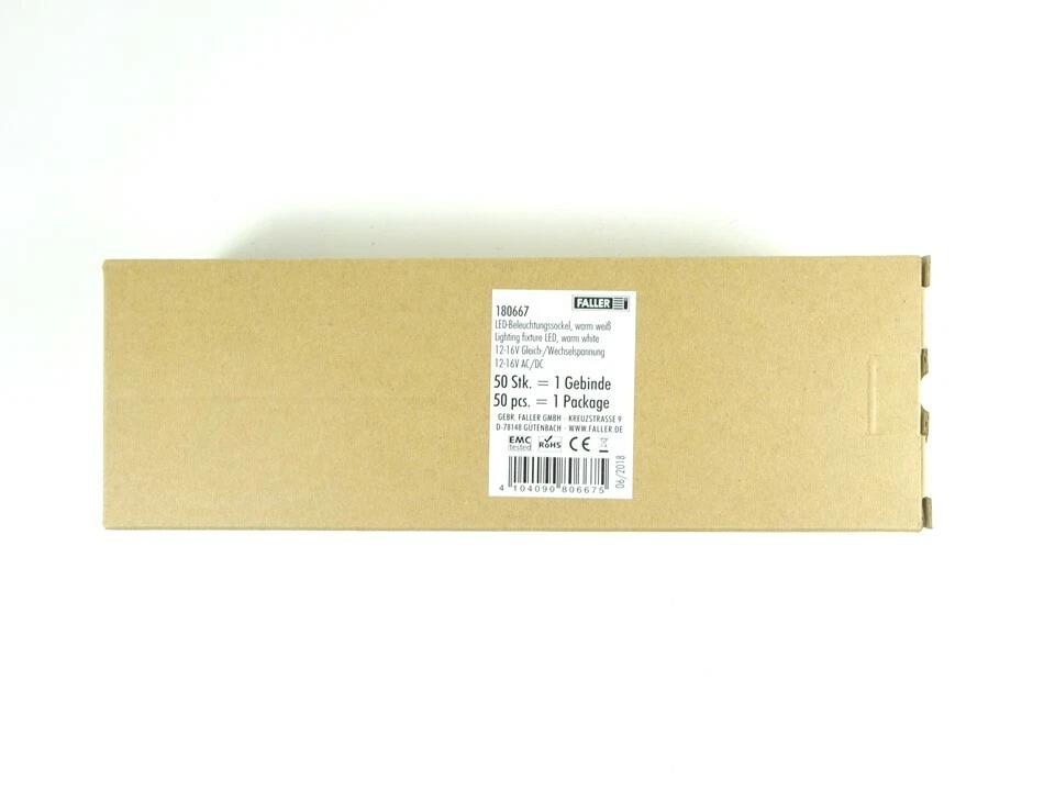 Faller LED Beleuchtungssockel warm weiß 50 x 180667 neu - Bild 2 von 2