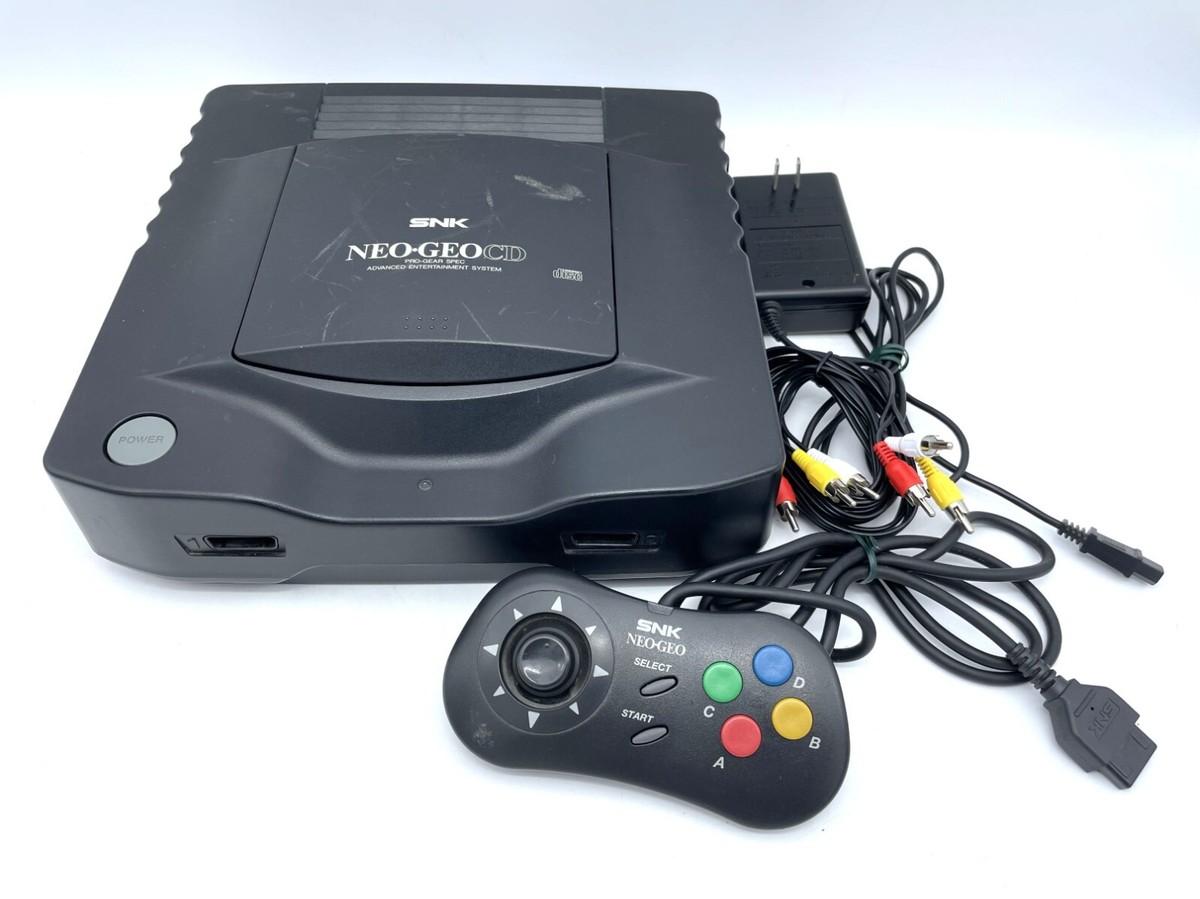 Neo Geo CD Console with Mini Controller & power cable SNK Tested  