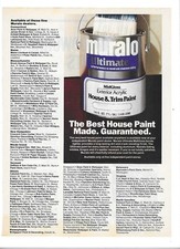1988 Muralo Ultimate MidGloss Paint Vintage Print Advertisement