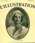Old document file on S M Queen Astrid 1935 from magazine