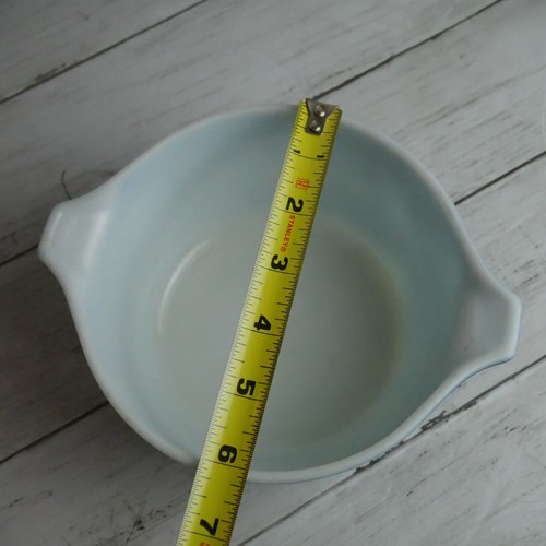 Casseruola vintage Pyrex ghirlanda blu fiocco di neve 1 QT #473 stoviglie da forno - Foto 6 di 9