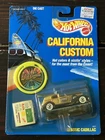 Vtg Hotwheels 1989 California Customs Classic Cadillac #3371 On Card 1B46