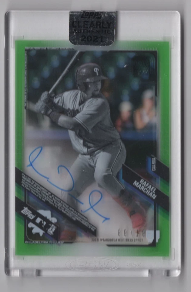 2021 TOPPS CLEARLY AUTO /99 RAFAEL MARCHAN - Image 2 of 2