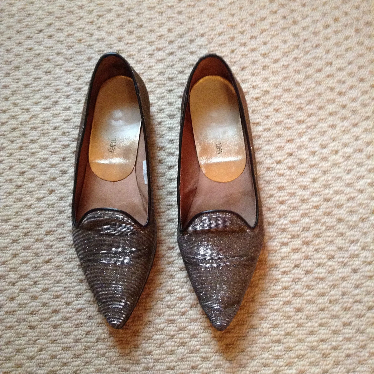Russell and Bromley Sleeper Style Flats Size 4 EU 37 Sparkly