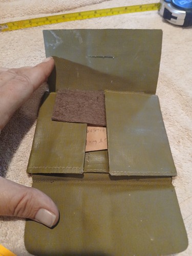 WWII WW2 Army Green Wallet Id Holder Papers Document Holder Theater Made Named - Picture 13 of 14
