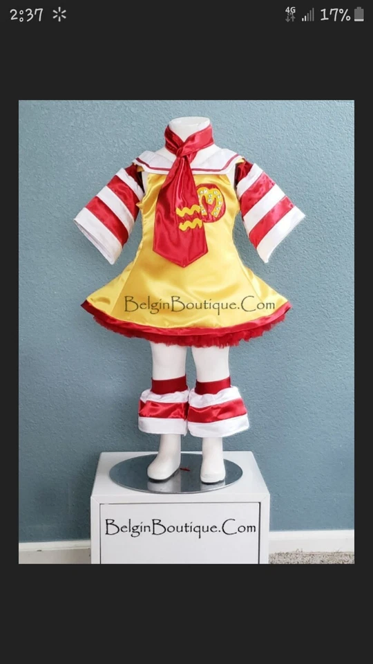 Vestido McDonald's hecho a mano talla 12 meses Foto 2 de 4