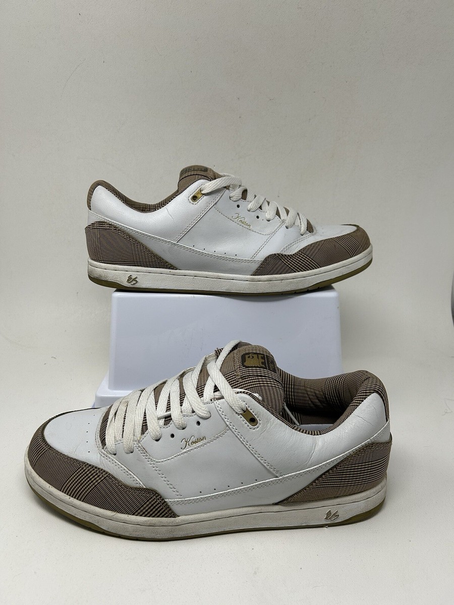 Vintage Y2k Es Skate Shoes Eric Koston K7 Size 14 Brown Plaid