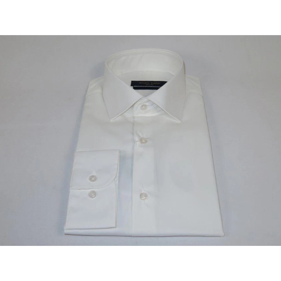 Men's Dress Shirt ENZO PARK Turkey Soft Cotton Wrinkle Resistant Enzo4 Ivory - Image 4 of 4