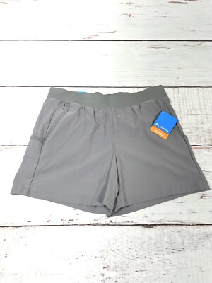Womens Active Columbia Omni-shield Hiking  Designer Shorts Sz Large Gray NEW