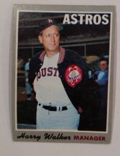 1970 Topps Harry Walker Houston Astros #32 Baseball Card