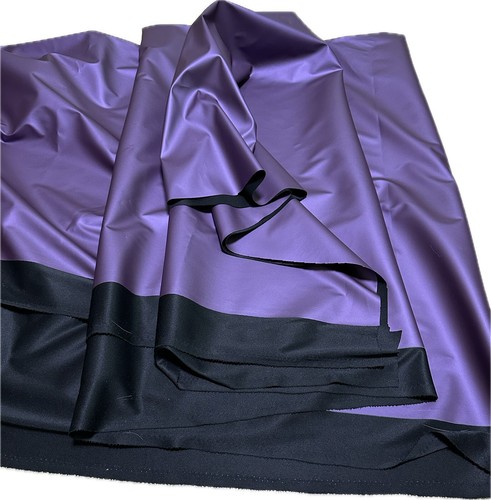 MATTE VINYL PLEATHER GOTHIC FETISH FABRIC WATERPROOF RAINCOAT BLACK WHITE 54'W - Picture 136 of 149
