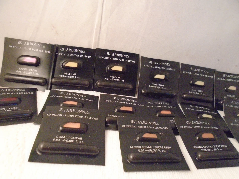  Kit de pinceles de esmalte de labios Arbonne 0,04 ml cada paquete de 15 tonos asst Foto 2 de 4