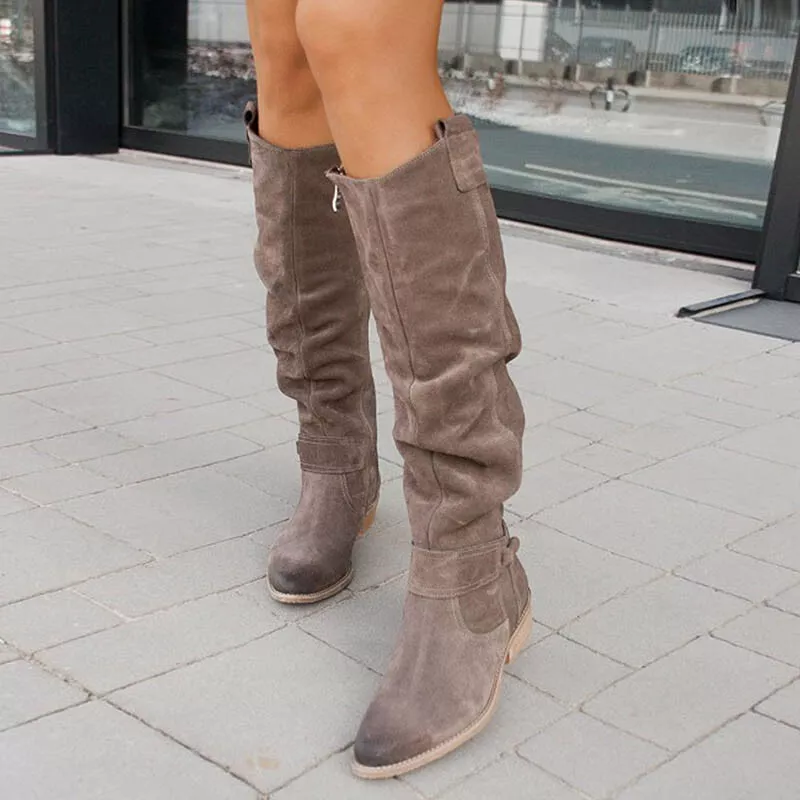 knee high slouch boots uk