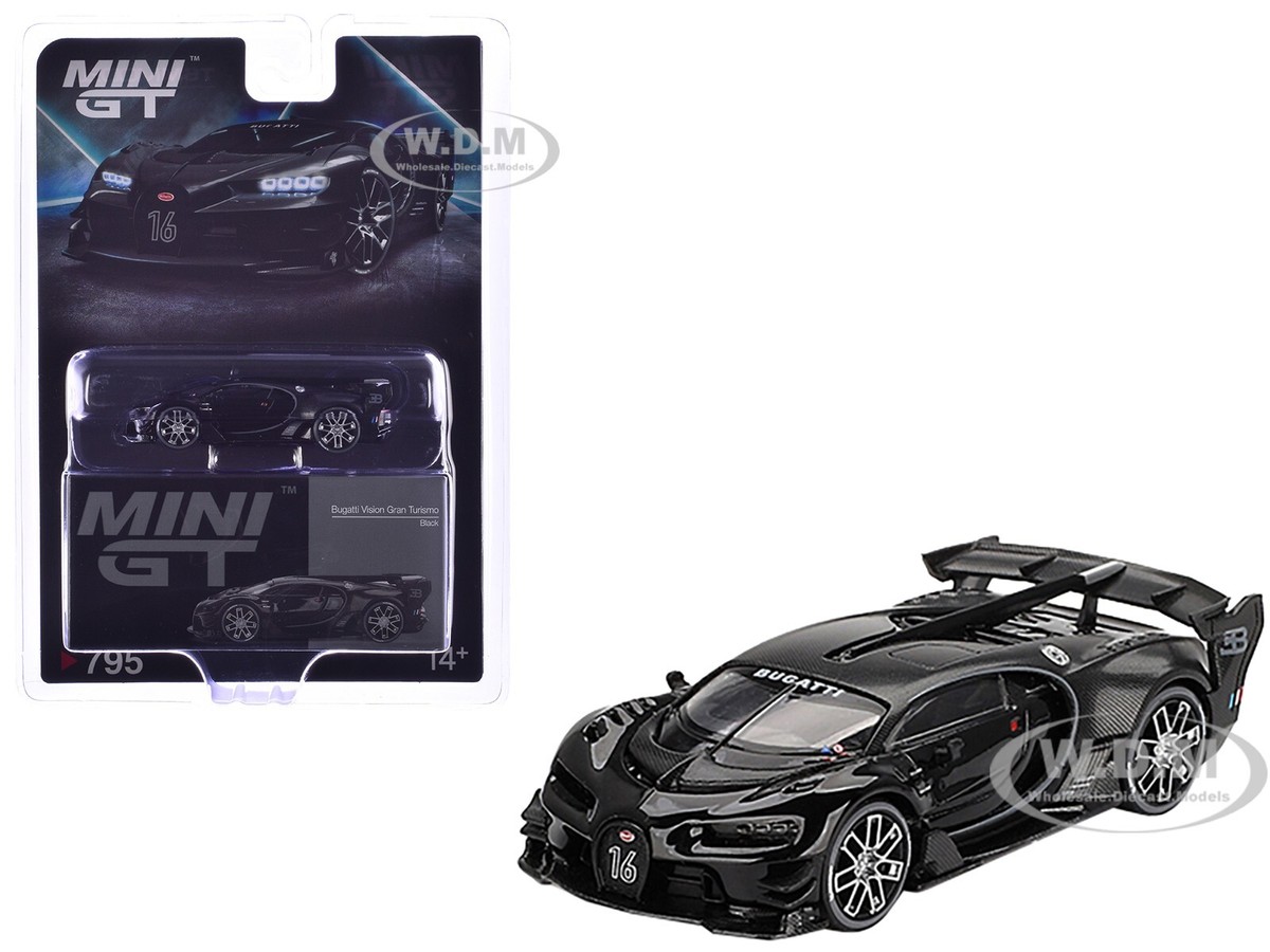 Bugatti Vision Gran Turismo Black and Carbon Limited Edition 1/64