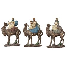 Three Wise Men Table Sculptures Multi Jewel Set of Three