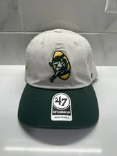 '47 Brand Clean Up Green Bay Packers Two Tone Throwback Logo Adjustable Hat Cap