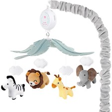 Animals Baby Crib Mobile Safari Baby Mobile for Standard Size Crib 12 Lullabies