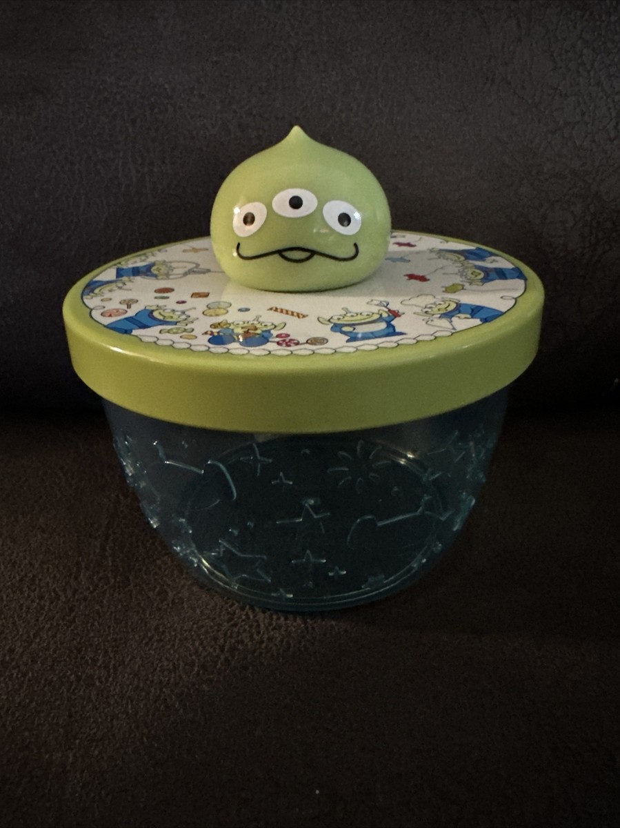Tokyo Disney Resort Little Green Alien Mochi Plastic Container