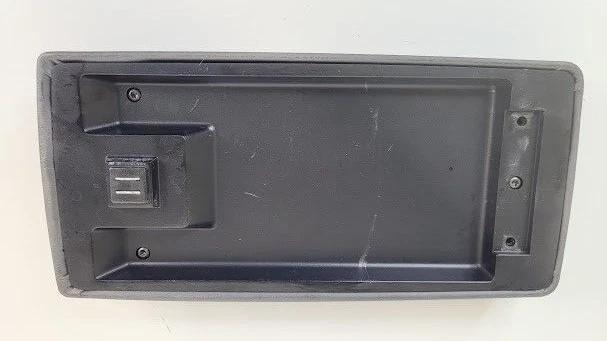 1994-1997 Volvo 850 console central tampa apoio de braço acolchoado couro cinza fabricante de equipamento original - Imagem 4 de 4