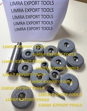 Valve Seat Grinding Stones Set Of 12 Pcs with SIOUX Holder 11/16'' GREY + drive