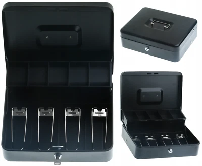 XL-TOOLS Metal Shop Geldkassette Geldkasse Münzbrett Euro Scheinfächer Geldbox geschlosse