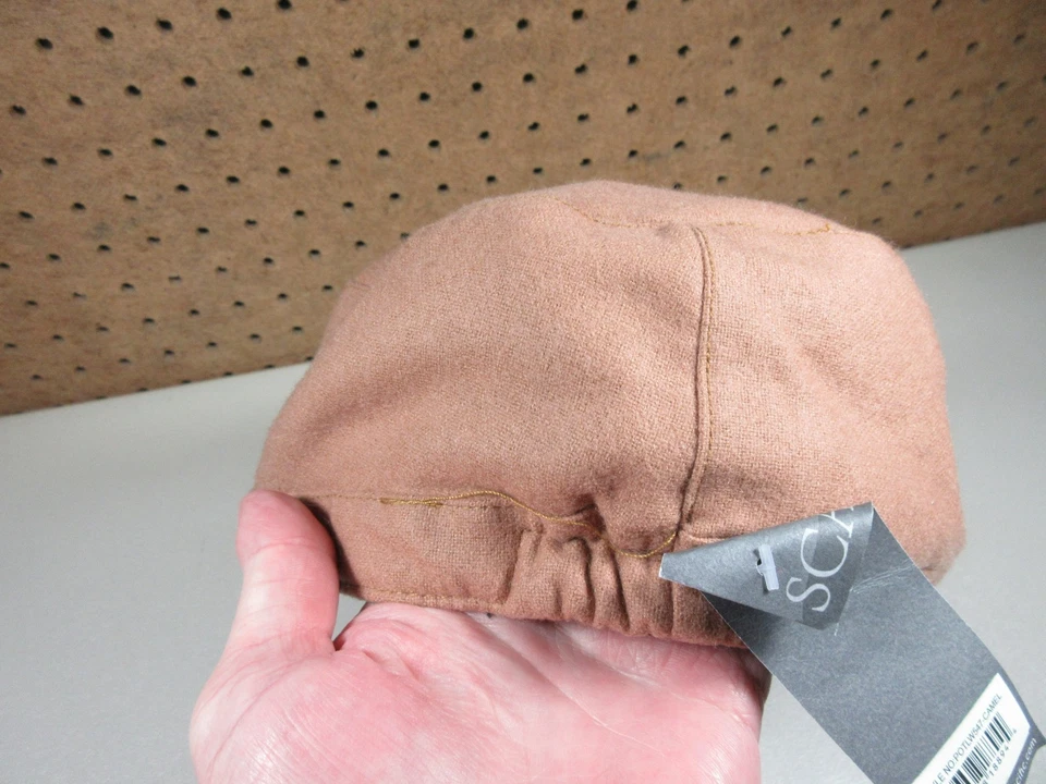 Gorra elástica SCALA PRONTO para mujer camel flores en relieve OS NUEVA CON ETIQUETAS Foto 4 de 4