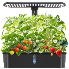 Hydroponics Growing System Kits, Controlled Smart Indoor Garden with LED Grow...