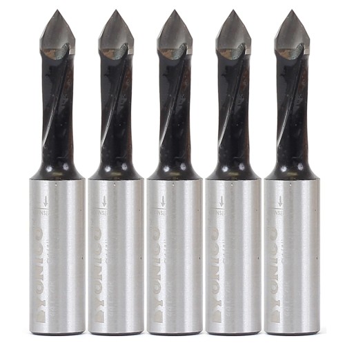1/4" Right Hand Through Hole Boring Bit (5 Pk) - 10mm Shank - Yonico 44114R-5PK - Picture 1 of 2