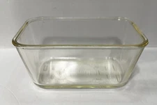 Vintage Glasbake 805 Loaf Pan Ovenware Clear w/ Subtle Yellow Tint No Lid