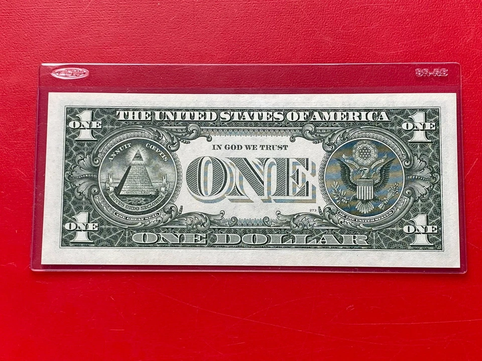 1985 STAR NOTE $1 DOLLAR BILL ( MINNEAPOLIS I ) UNCIRCULATED - Image 3 of 3
