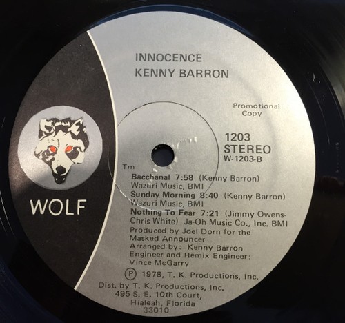 Kenny Barron - Innocence READ DESCRIPTION (LP, Album, Promo) (Near Mint (NM or M - Picture 4 of 4
