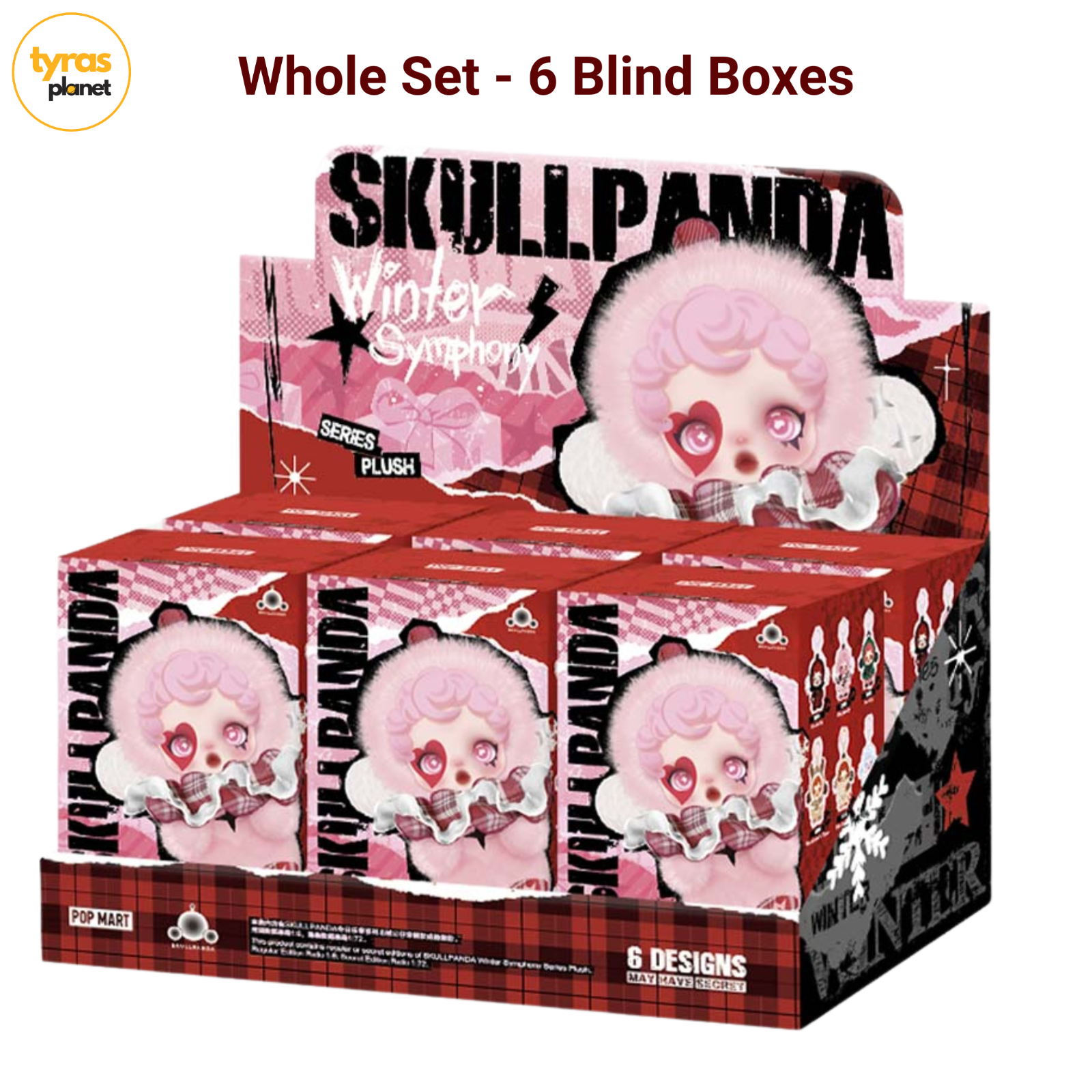 Pop Mart Skullpanda Winter Symphony Series Plush Toys Sealed Box - Whole Set