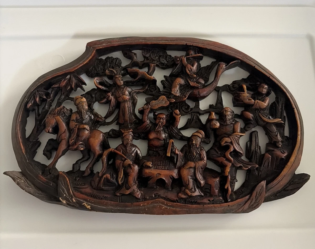 中国古美術　清時代　八仙人物　小皿 中国神仙在收藏中国人物、雕像1900-现在| eBay