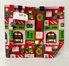 NEW IKEA Vinterfint Christmas Tote Reuseable Shopping Bag 36L 10 Gal Pink