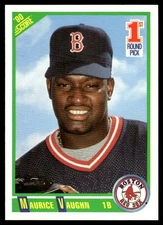 1990 Score #675 Maurice Vaughn Rookie Boston Red Sox