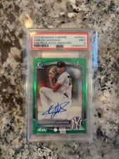 2025 Bowman Chrome Carlos Lagrange Green Refractor Auto/99 PSA 9 Mint