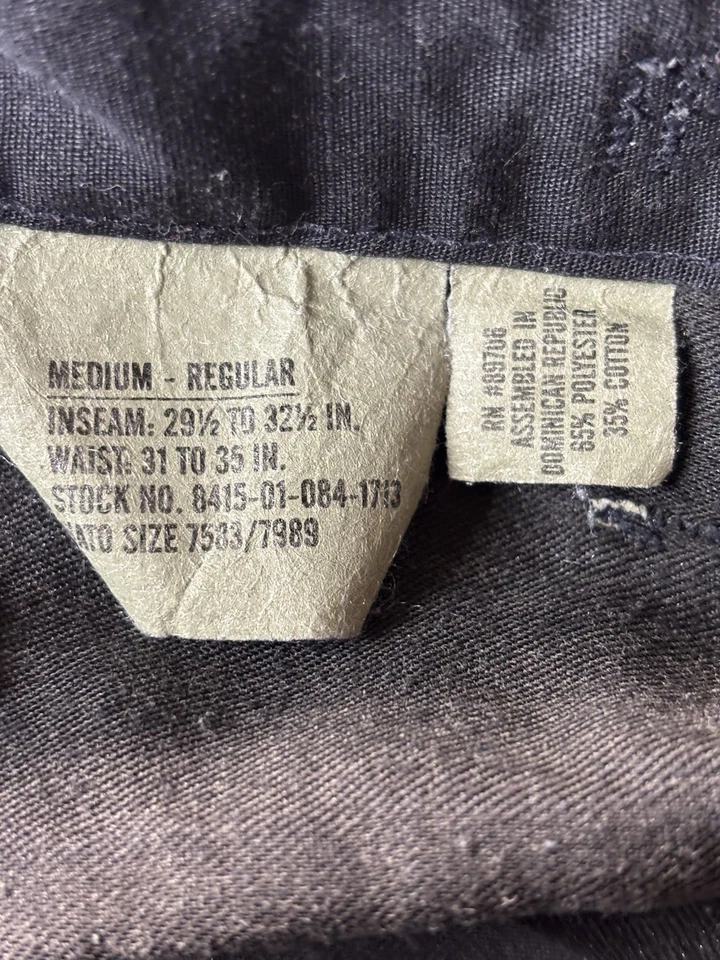 Propper BDU Pants Medium Black Uniform Tactical Cargo Military LEO Rescue - Image 4 of 4