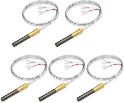 5Pack 36in 750mV Thermopile Generator for Anets Gas Fryer Heater Fireplace