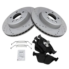 Brake Pad & Performance Rotor Front Semi-Metallic Kit for 04-10 BMW X3 E83