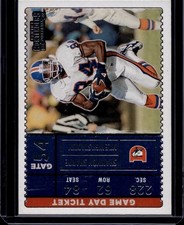 2022 Panini Contenders #GDT-SSH Shannon Sharpe Game Day Ticket
