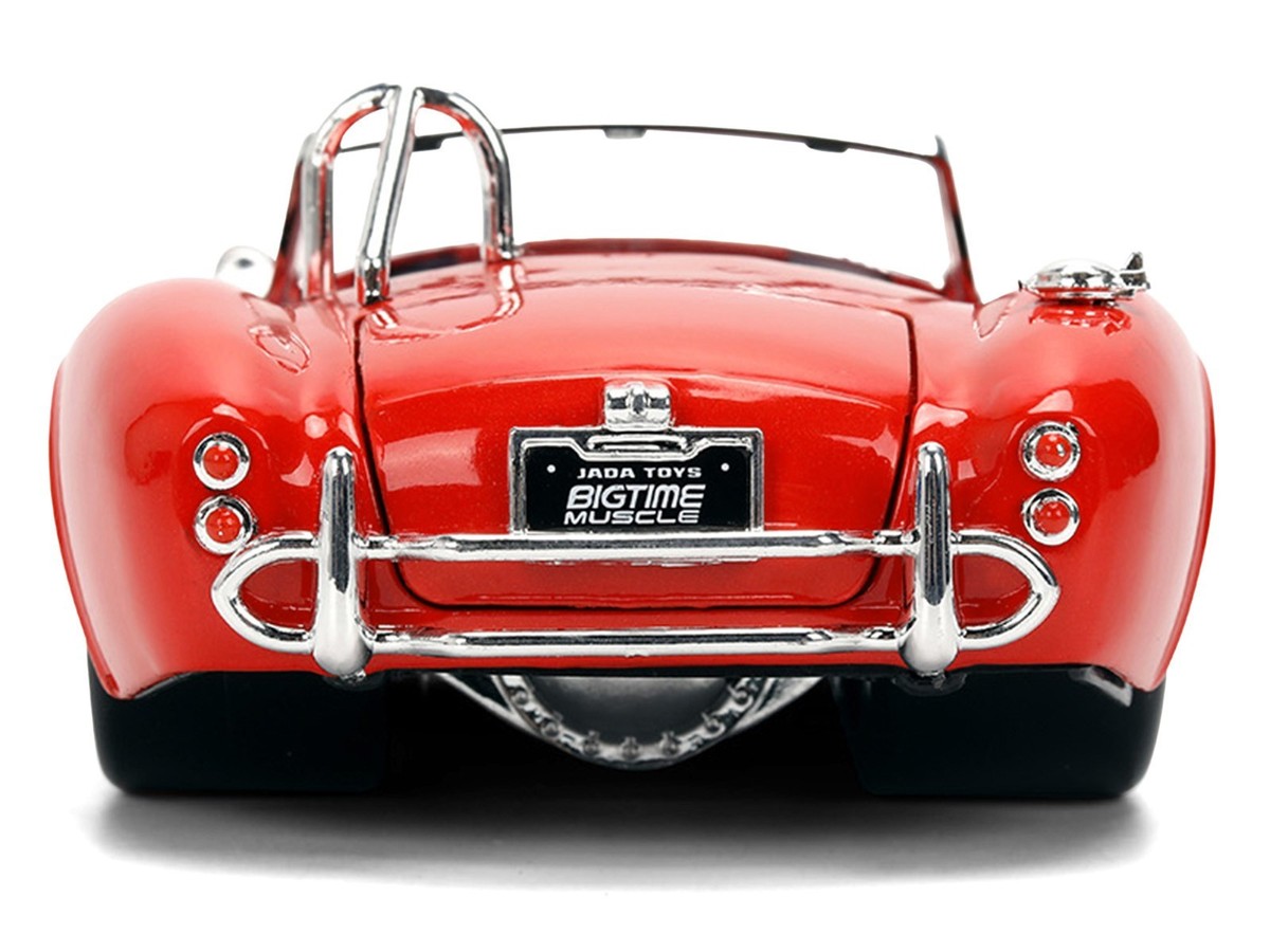 1965 SHELBY COBRA 427 S/C #67 RED 1/24 DIECAST MODEL CAR BY JADA