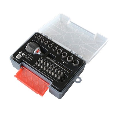 ANEX Ratchet Driver Minista 72 Multi Set with Case No.307-S1