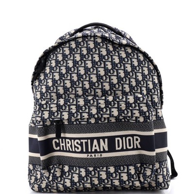 Christian Dior Travel Backpack Oblique Canvas Medium